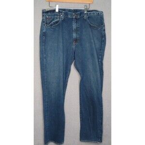 Polo Ralph Lauren Jeans Mens 36x34 Blue‎ Cortland 300 Straight Leg Denim Preppy